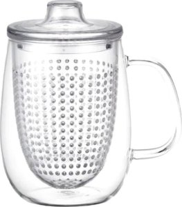 Cup with a strainer and lid Kinto UNITEA Clear, 550 ml 1