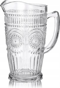 Pitcher with a handle Homla BARREL Transparent, 1.3 l 3