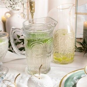 Pitcher with a handle Homla BARREL Transparent, 1.3 l 10