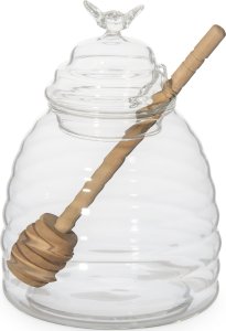 Homla Słoik na miód z drewnianą łyżką 0.46l 1