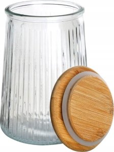 Pojemnik kuchenny do przechowywania z bambusową pokrywką 950ml Słoik 4