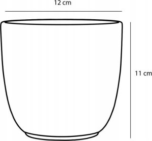 Doniczka ceramiczna dekoracyjna szara matowa 11x12cm uniwersalna elegancka 2