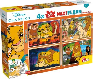 LISCIANI DISNEY PUZZLE MAXIFLOOR 4 X 48 KRÓL LEW 1