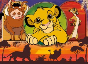 LISCIANI DISNEY PUZZLE MAXIFLOOR 4 X 48 KRÓL LEW 2