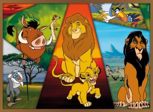 LISCIANI DISNEY PUZZLE MAXIFLOOR 4 X 48 KRÓL LEW 5