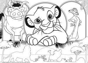 LISCIANI DISNEY PUZZLE MAXIFLOOR 4 X 48 KRÓL LEW 6