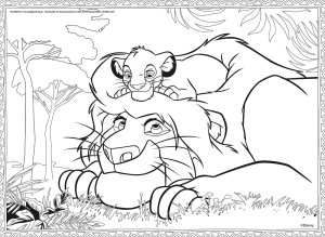 LISCIANI DISNEY PUZZLE MAXIFLOOR 4 X 48 KRÓL LEW 8