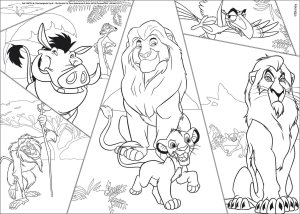 LISCIANI DISNEY PUZZLE MAXIFLOOR 4 X 48 KRÓL LEW 9