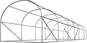 Tunel ogrodowy 3 x 6 m (18m2) biały Plonos 3