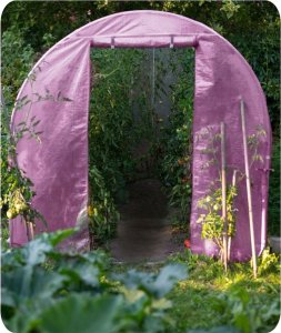 Tunel ogrodowy 2,5 x 4 m (10m2) różowy Plonos 6