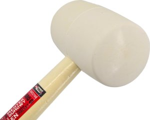 AWTOOLS MŁOTEK GUMOWY TRZON DREWNO BIAŁY 900g 3