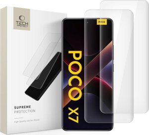 SZKŁO HARTOWANE TECH-PROTECT GLASS UV+ 2-PACK XIAOMI REDMI NOTE 14 PRO 4G / 5G / 14 PRO+ PLUS 5G / POCO X7 5G CLEAR 1