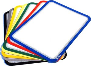 3L Dwie kieszenie samoprzylepne A4 Tarifold Magneto Niebieskie 3