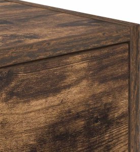 vidaXL Szafka RTV Dąb wędzony 60x31x25,5 cm Drewno klejone 10