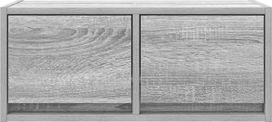 vidaXL Szafka RTV Szara Sonoma 60x31x25,5 cm Drewno klejone 6