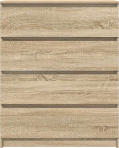 vidaXL Komoda Sonoma Oak 80x35x99 cm Drewno klejone 6