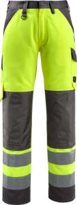 MASCOT Spodnie z kieszeniami na kolanach SAFE LIGHT (kolor żółty hi-vis/ciemny antracyt, rozmiar 82C66) 1