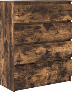 vidaXL Komoda Dąb wędzony 80x35x99 cm Drewno klejone 2