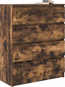 vidaXL Komoda Dąb wędzony 80x35x99 cm Drewno klejone 4
