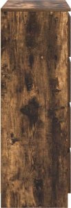 vidaXL Komoda Dąb wędzony 80x35x99 cm Drewno klejone 7