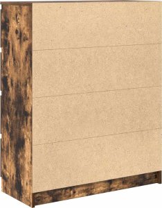 vidaXL Komoda Dąb wędzony 80x35x99 cm Drewno klejone 8