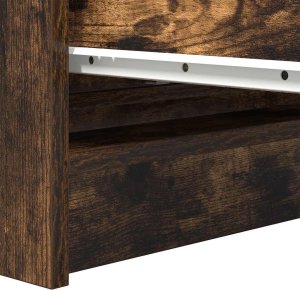 vidaXL Komoda Dąb wędzony 80x35x99 cm Drewno klejone 10