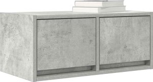 vidaXL Szafka RTV Beton Szary 60x31x25,5 cm Drewno klejone 4