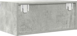 vidaXL Szafka RTV Beton Szary 60x31x25,5 cm Drewno klejone 8