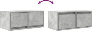 vidaXL Szafka RTV Beton Szary 60x31x25,5 cm Drewno klejone 9