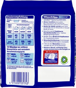 Weisser Riese UNIVERSAL MEGAPEARLS Proszek do prania 19 prań 1.14 kg Niemcy 2