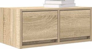 vidaXL Szafka RTV Sonoma Oak 60x31x25,5 cm Drewno klejone 4