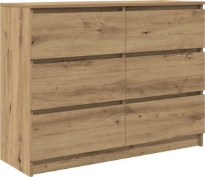 vidaXL Komoda Artisan Dąb 100x35x76 cm Drewno klejone 2