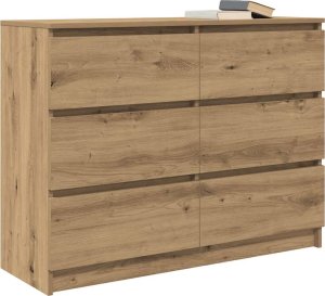 vidaXL Komoda Artisan Dąb 100x35x76 cm Drewno klejone 4