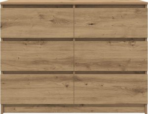 vidaXL Komoda Artisan Dąb 100x35x76 cm Drewno klejone 6