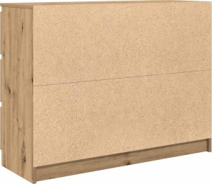 vidaXL Komoda Artisan Dąb 100x35x76 cm Drewno klejone 8