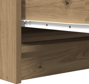 vidaXL Komoda Artisan Dąb 100x35x76 cm Drewno klejone 10