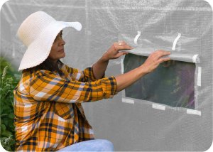 Tunel ogrodowy 3 x 4,5 m (13,5m2) biały Plonos 10