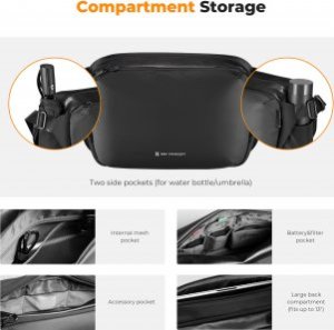 Torba fotograficzna K&F Concept Urban Wander Sling 12 l - czarna 4
