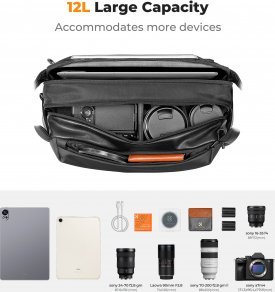 Torba fotograficzna K&F Concept Urban Wander Sling 12 l - czarna 5