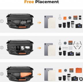 Torba fotograficzna K&F Concept Urban Wander Sling 12 l - czarna 8