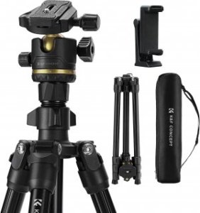 Statyw K&F Concept K234A3 z głowicą kulową BH-36 i uchwytem na telefon 3