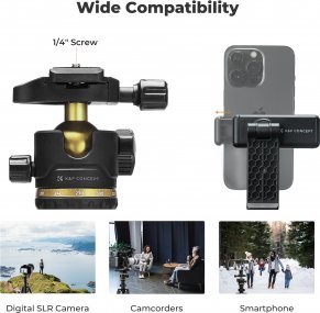 Statyw K&F Concept K234A3 z głowicą kulową BH-36 i uchwytem na telefon 7