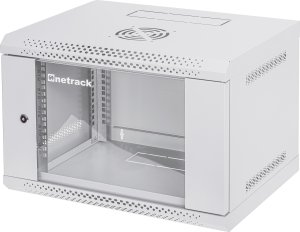 Szafa NetRack Szafa wisząca RACK 19 6U 400mm ECO-Line* szara drzwi przeszklone 2
