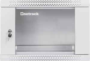 Szafa NetRack Szafa wisząca RACK 19 6U 400mm ECO-Line* szara drzwi przeszklone 3