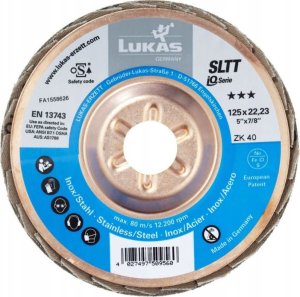 Tarcza listkowa SLTT 125mm #40 Lukas Erzett | Wysoka wydajność i żywotność 5