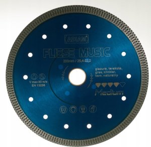 Tarcza diamentowa Adiam Fliese Music 110048 200x25,4 mm 3