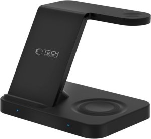 TECH-PROTECT QI15W-A37 3IN1 WIRELESS CHARGER FOR ANDROID & APPLE BLACK 3