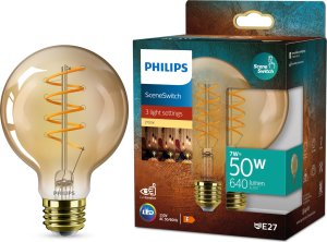 LED SceneSwitch E27 G95 7-3,8-1W (50W) Deco spiral 1