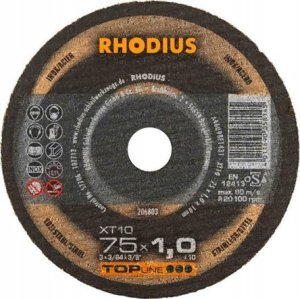 Tarcza tnąca do metalu Rhodius 206803 75x10 mm 1