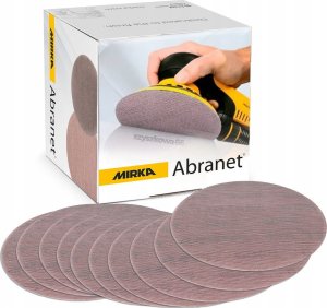 MIRKA ABRANET KRĄŻEK SIATKA ŚCIERNA 150mm P80 x50 3